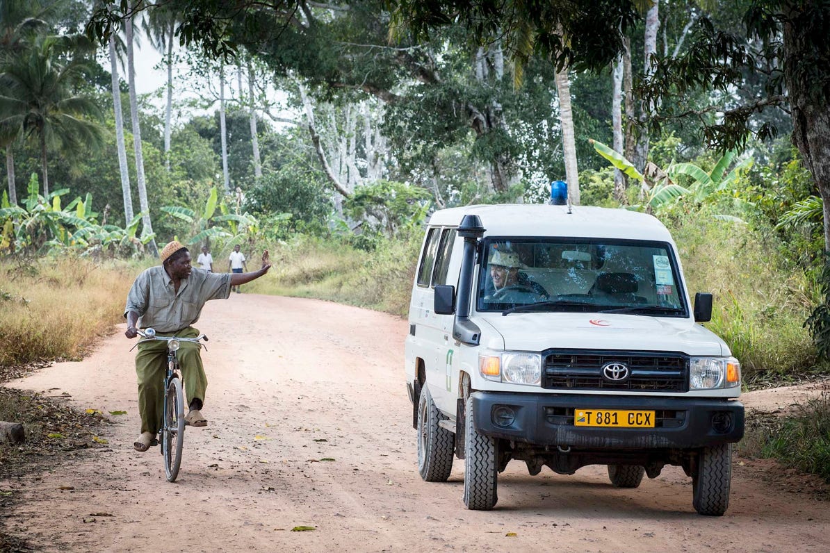 New ambulance deliver in Africa