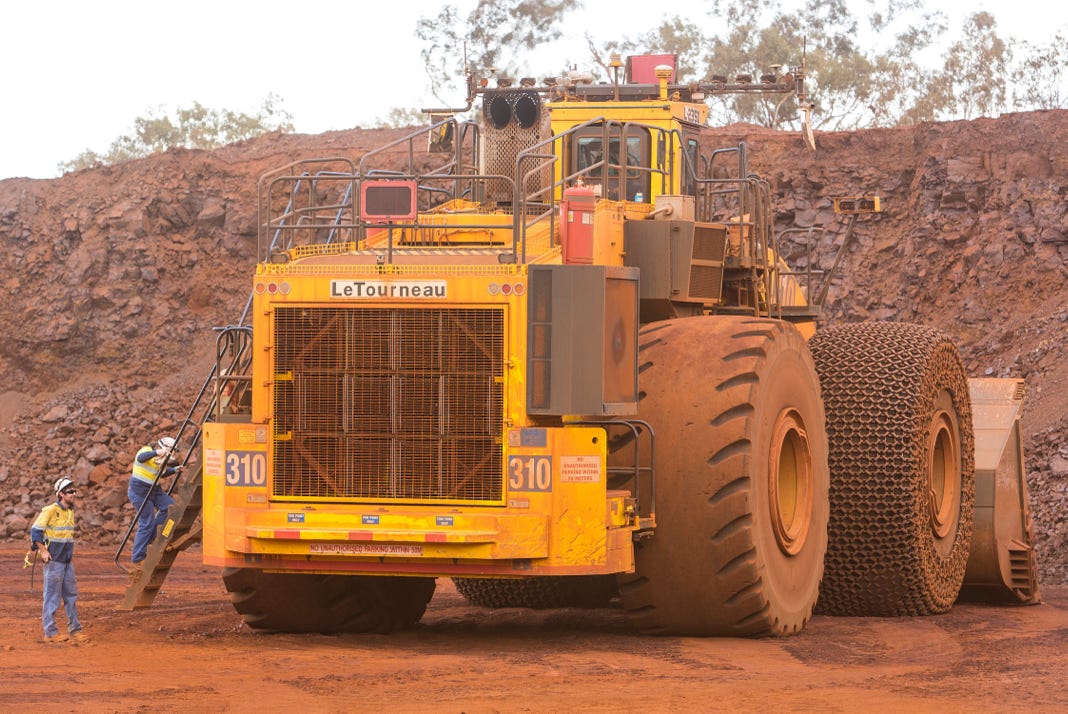 Mine site loader